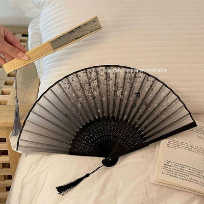 New Chinese Style Small Folding Fan — Hanfu Cheongsam Spring Summer