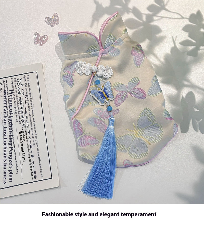 New Chinese Style Autumn Winter Pet Cheongsam for Small Medium Dogs