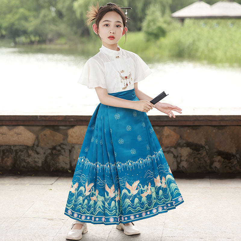 Children’s National Style Hanfu | Big Girls Ming Dynasty Tang Suit Outfit