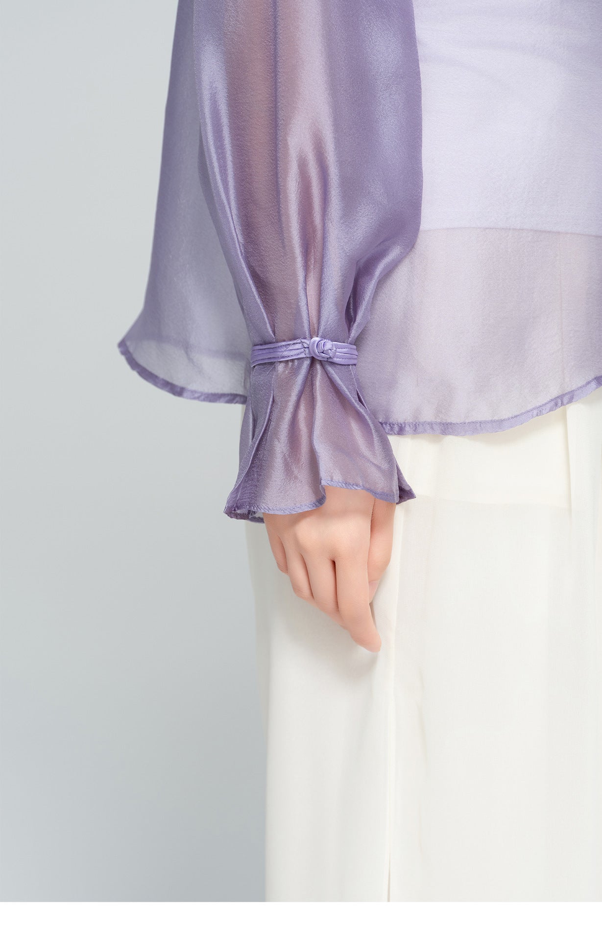 High-End Lightweight Bell Sleeve Top for Women