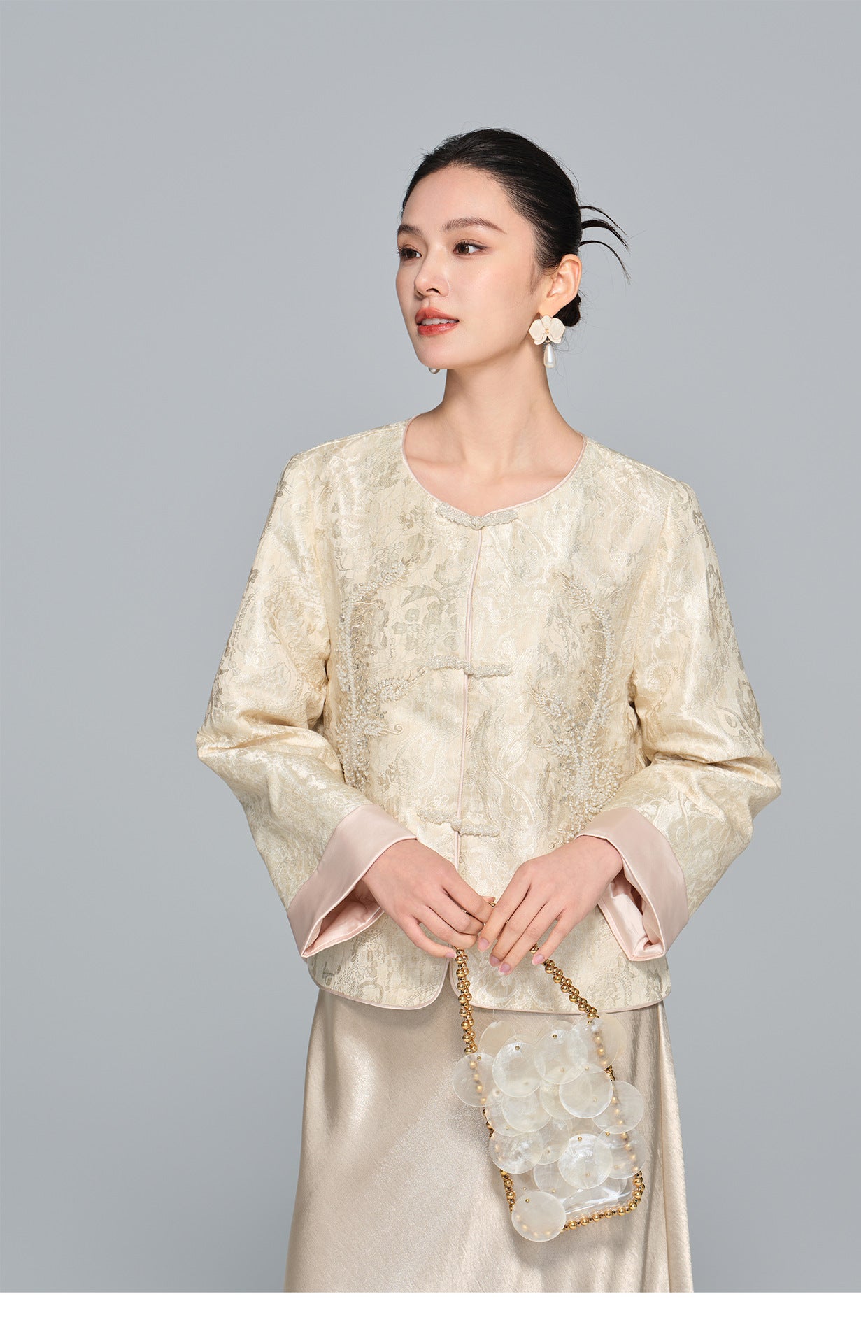 Stylish High-End Beaded Jacket