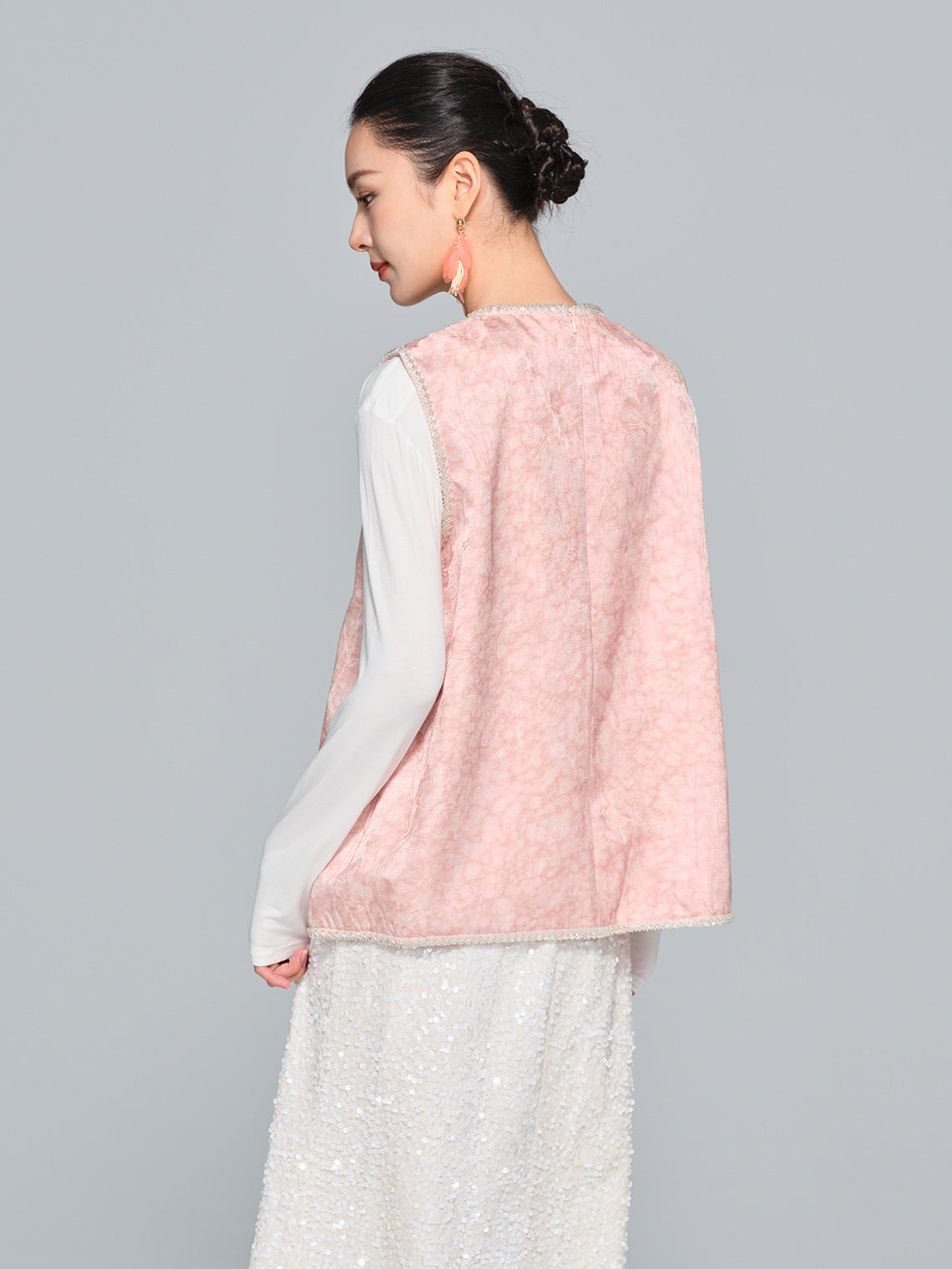 Stylish Heavy Embroidery Vest for Women