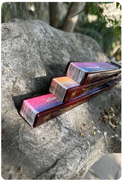 Summer Chinese Folding Fan — Ancient Style Cotton Linen Fan with Tassels