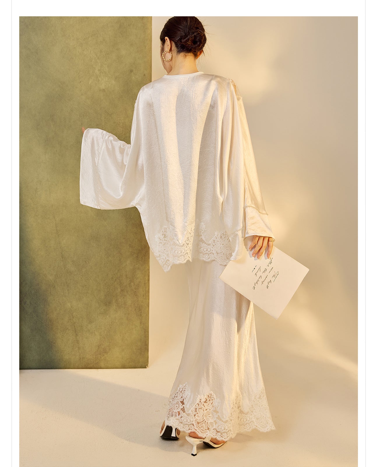 New Chinese Style Embroidered Jacket Skirt Set | Heavy Bead Lace Patchwork