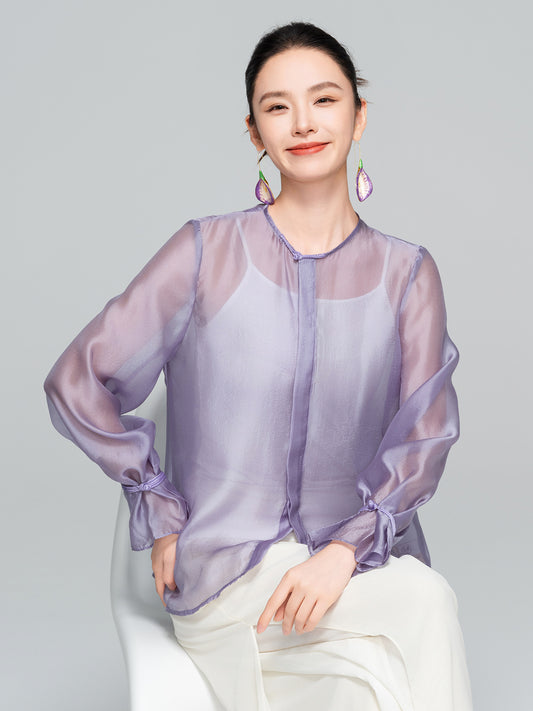 High-End Lightweight Bell Sleeve Top for Women