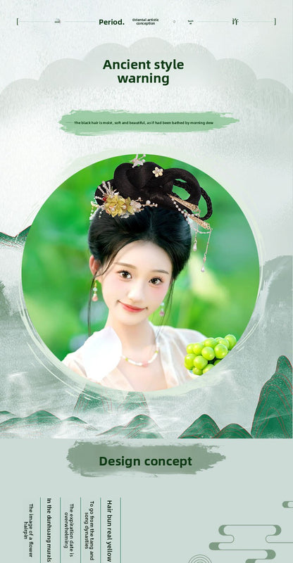 Ancient Costume Bun Soft Bottom Beginner's Lazy Bag