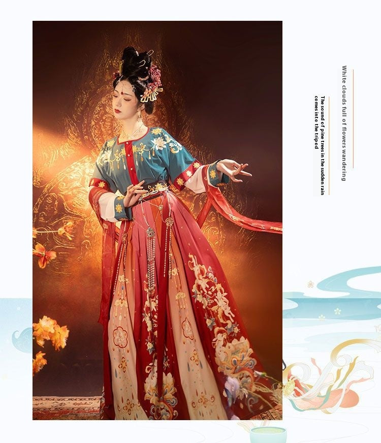 Tang & Wei Jin Style Hanfu — Chest-High Skirt Women’s Spring Summer Set