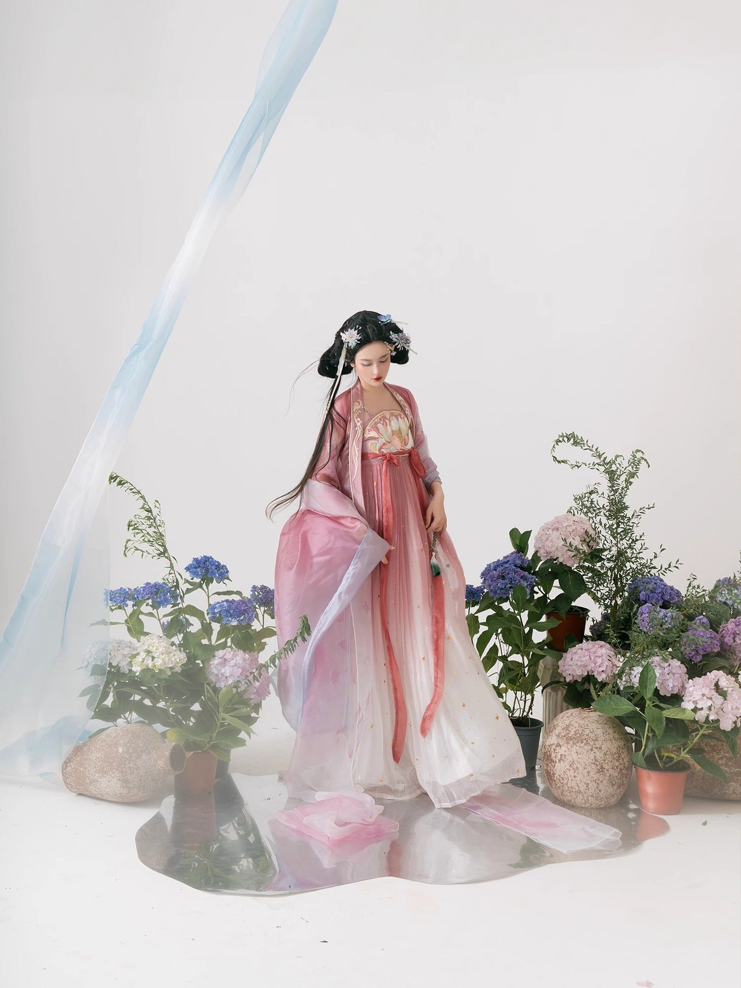 Immortal Cultivation Hanfu — Spring Summer Elegant Tang Style Set
