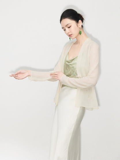 Elegant Sunscreen Georgette Top