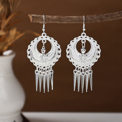 Ancient Style Ethnic Earrings | Elegant Miao Jewelry for Women