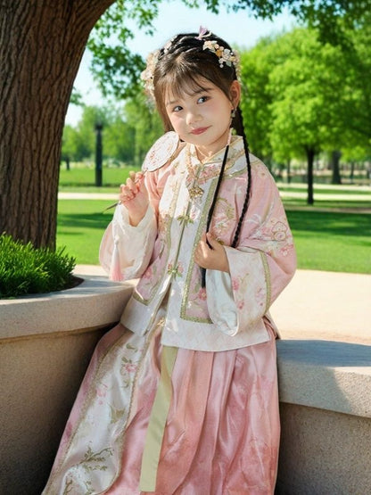 Children’s Chinese Style Hanfu | Elegant Ancient Costume Pink Outfit