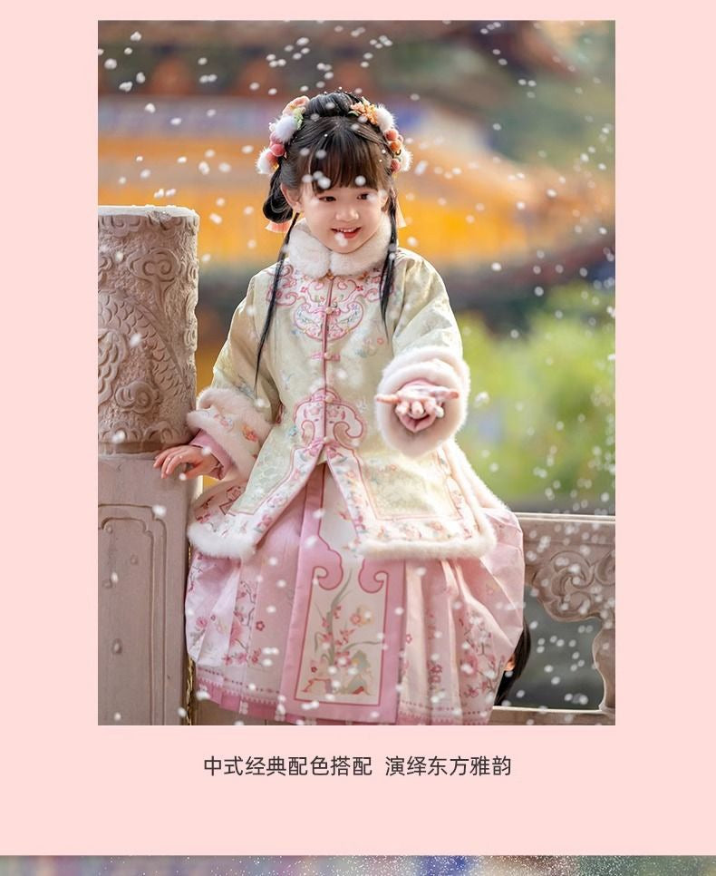 Children’s New Chinese Style Hanfu | Winter Ming Dynasty Outfit for New Year