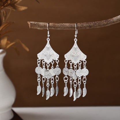 Ancient Style Ethnic Earrings | Elegant Miao Jewelry for Women