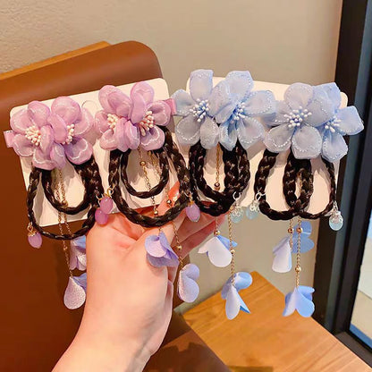 Children's Hair Clips Chinese Style Braid Tassel Hanfu Hair Accessories