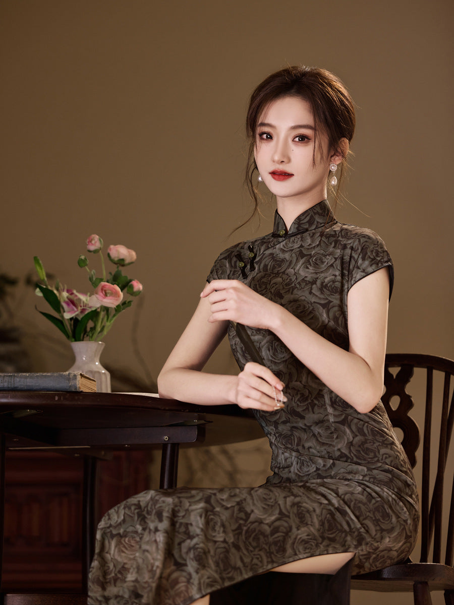National Style Cheongsam – Breathable Elegant Dress for Women