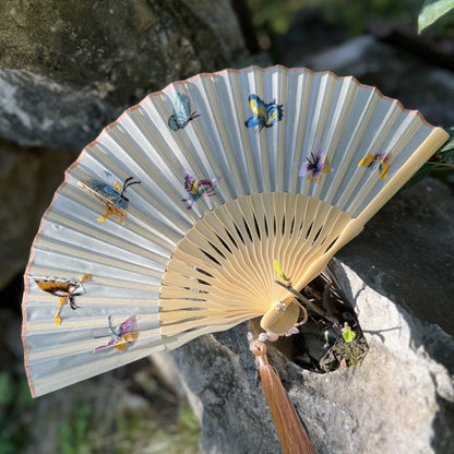 Handmade Suzhou Embroidery Folding Fan — Chinese Style Craft Gift