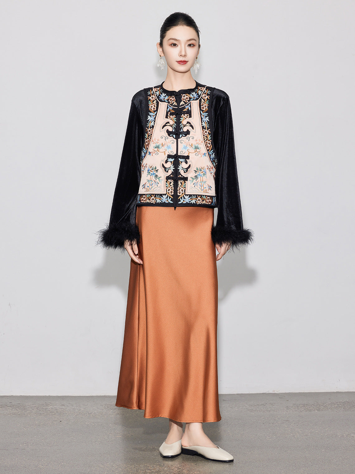 Elegant High-End Asymmetrical Mermaid Skirt