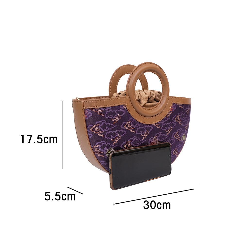 National Trend Song Brocade Shoulder Bag — Original Design Fashion Crossbody