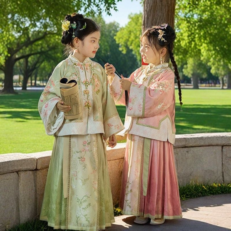 Children’s Chinese Style Hanfu | Elegant Ancient Costume Pink Outfit
