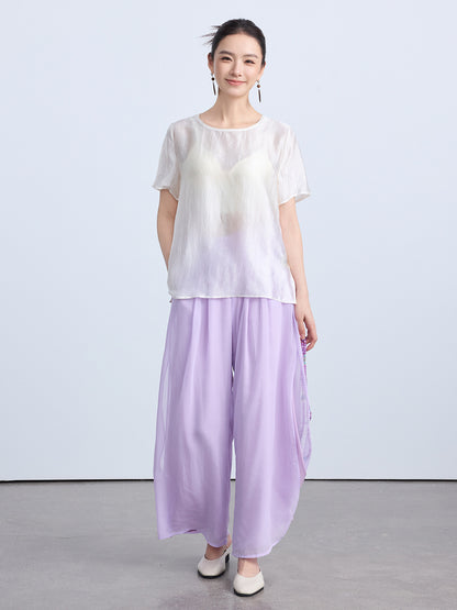 High-End National Style Summer Blouse for Women