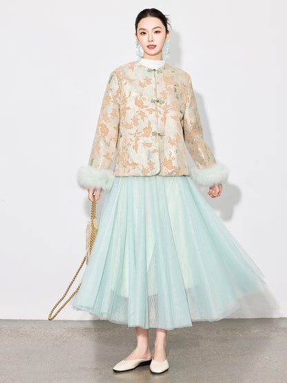 Chic Layered Tulle Skirt — High Waist Fairy Midi A-Line Skirt