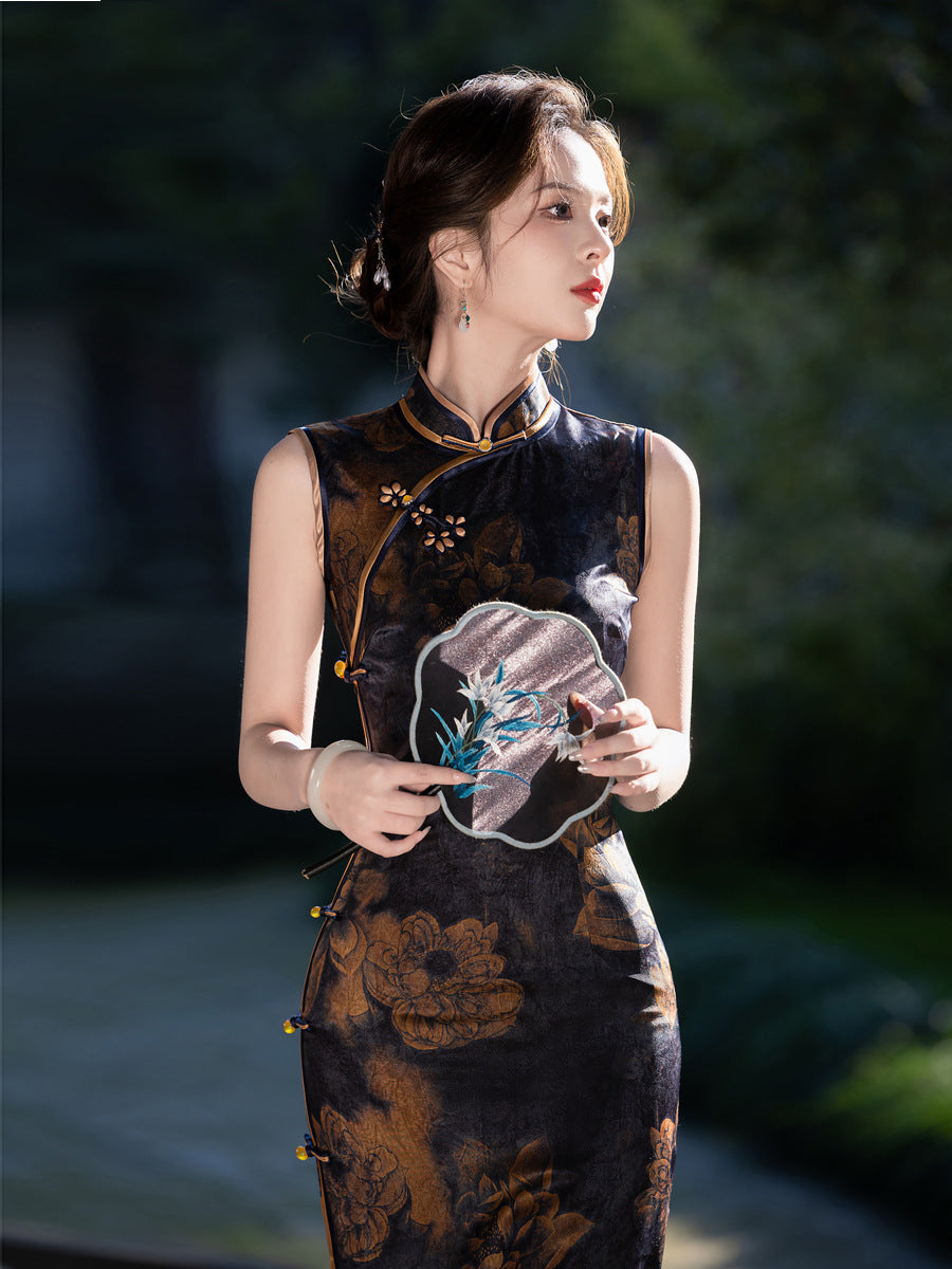 Exquisite Waist-Cinching Qipao – Elegant Everyday Wear Dress