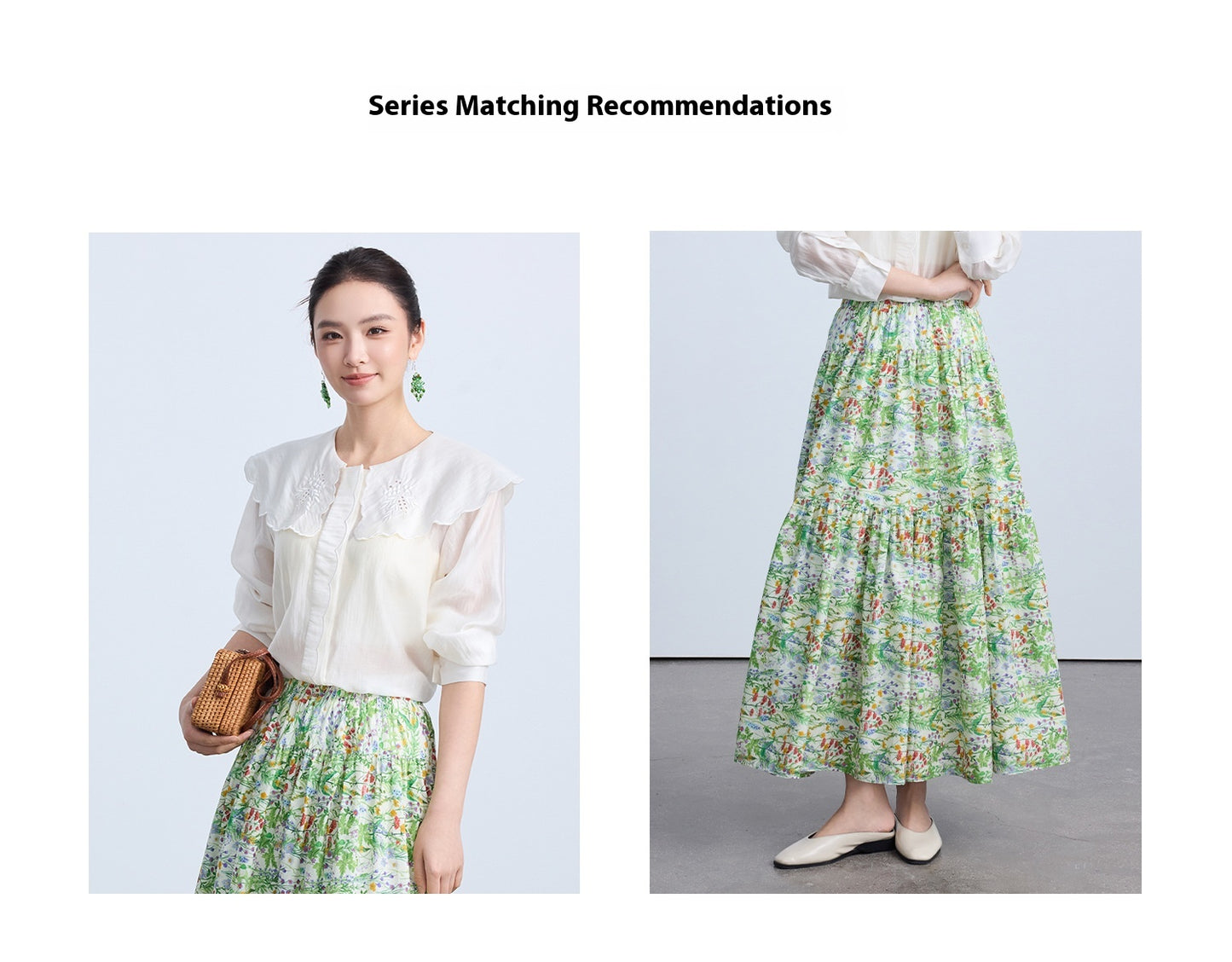 Chic Summer Floral Midi Skirt for Women