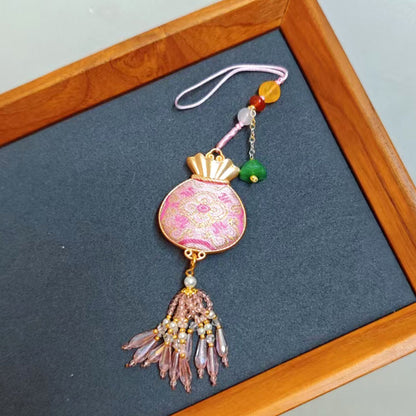 Song Brocade Tassel Pendant Intangible Heritage Car Hanging Charm