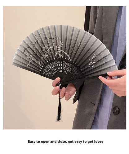 Ancient Style Summer Folding Fan — Small Chinese Dance Handheld Fan