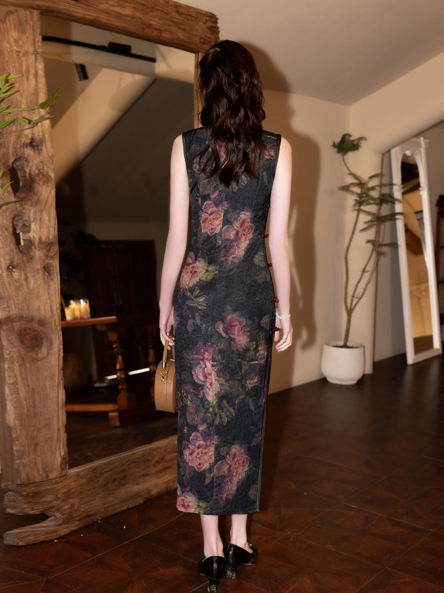 Exquisite Waist-Cinching Qipao – Elegant Everyday Wear Dress