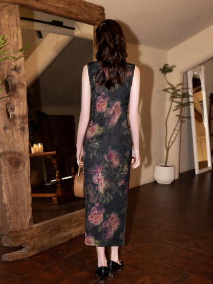 Exquisite Waist-Cinching Qipao – Elegant Everyday Wear Dress