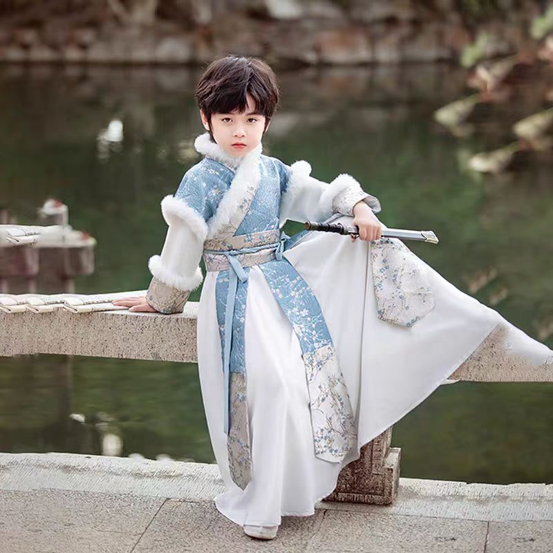 Children’s Chinese Style Hanfu | Autumn Winter Boys’ National Style Tang Suit
