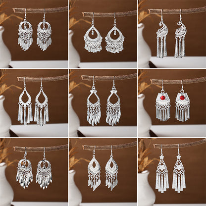 Ancient Style Ethnic Earrings | Elegant Miao Jewelry for Women