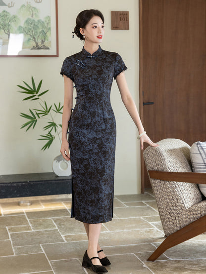Exquisite Waist-Cinching Qipao – Elegant Everyday Wear Dress