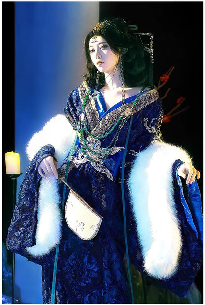 2026 Original Warring States Hanfu – Autumn Winter Large Sleeve Robe