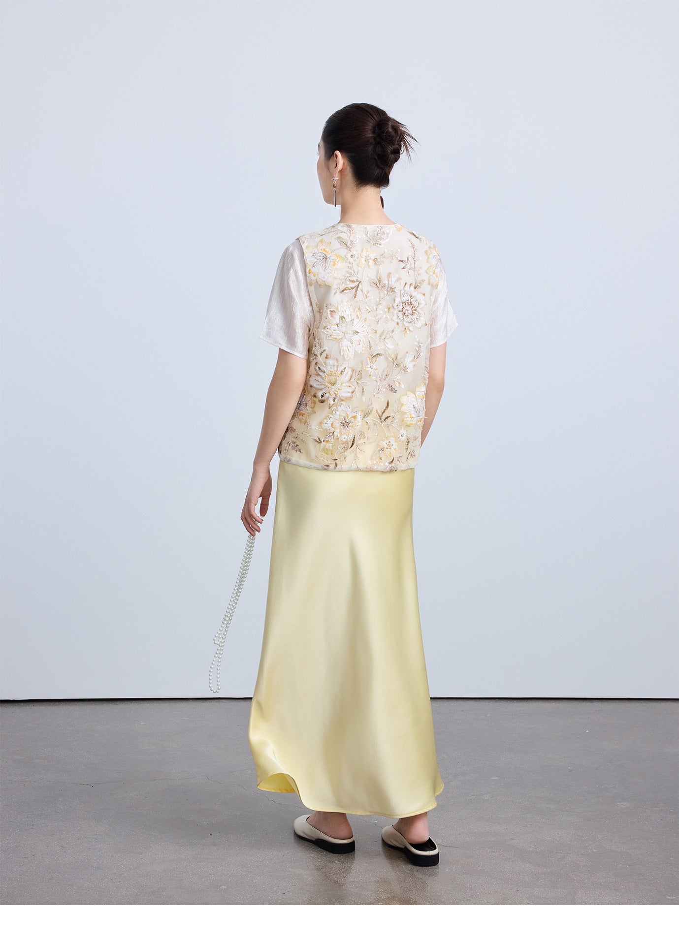 High-End Thin Organza National Style Tank Top