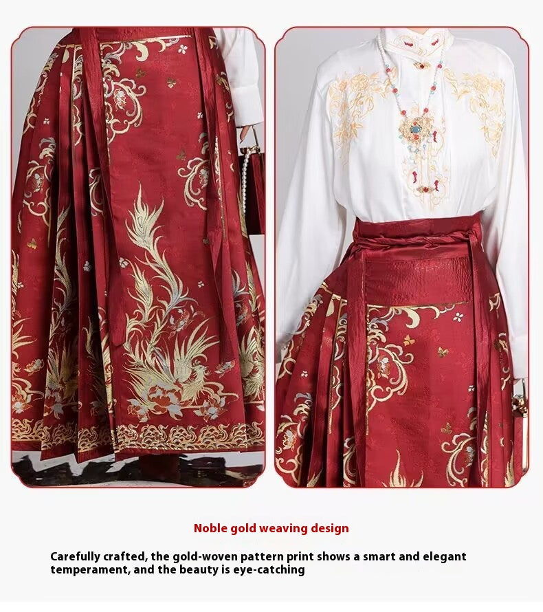 Luxury Ming Style Hanfu — Heavy Embroidery National Aesthetic Set