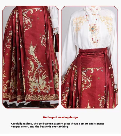 Luxury Ming Style Hanfu — Heavy Embroidery National Aesthetic Set