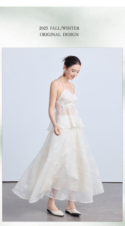 Chic Summer Lace Half Skirt for Women, Elegant and Puffy