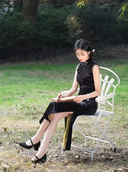 Improved Slim Fit Qipao – Elegant Daily Wear Dress