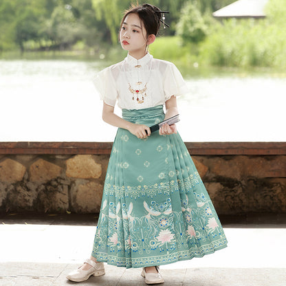 Children’s National Style Hanfu | Big Girls Ming Dynasty Tang Suit Outfit