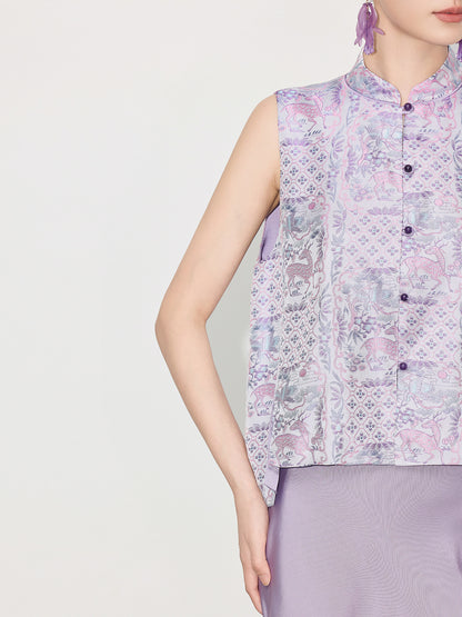 High-End Chinese Style Summer Design Vest Top