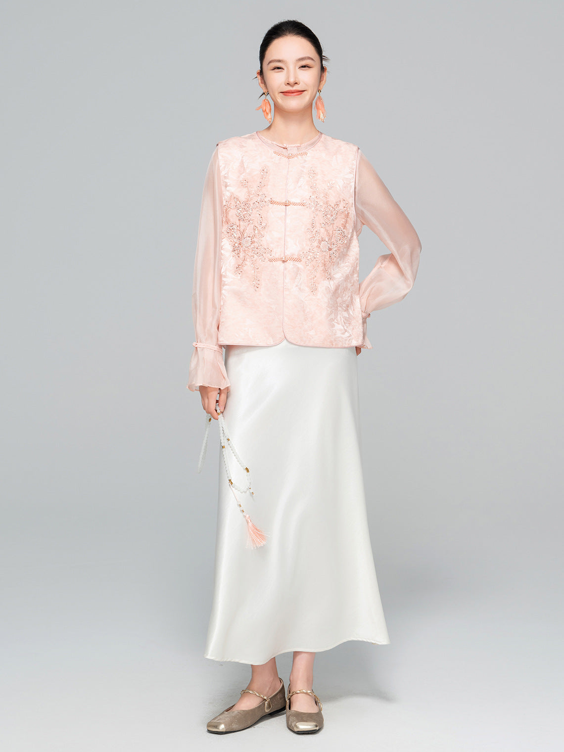 Sophisticated Sleeveless Retro Silk Vest