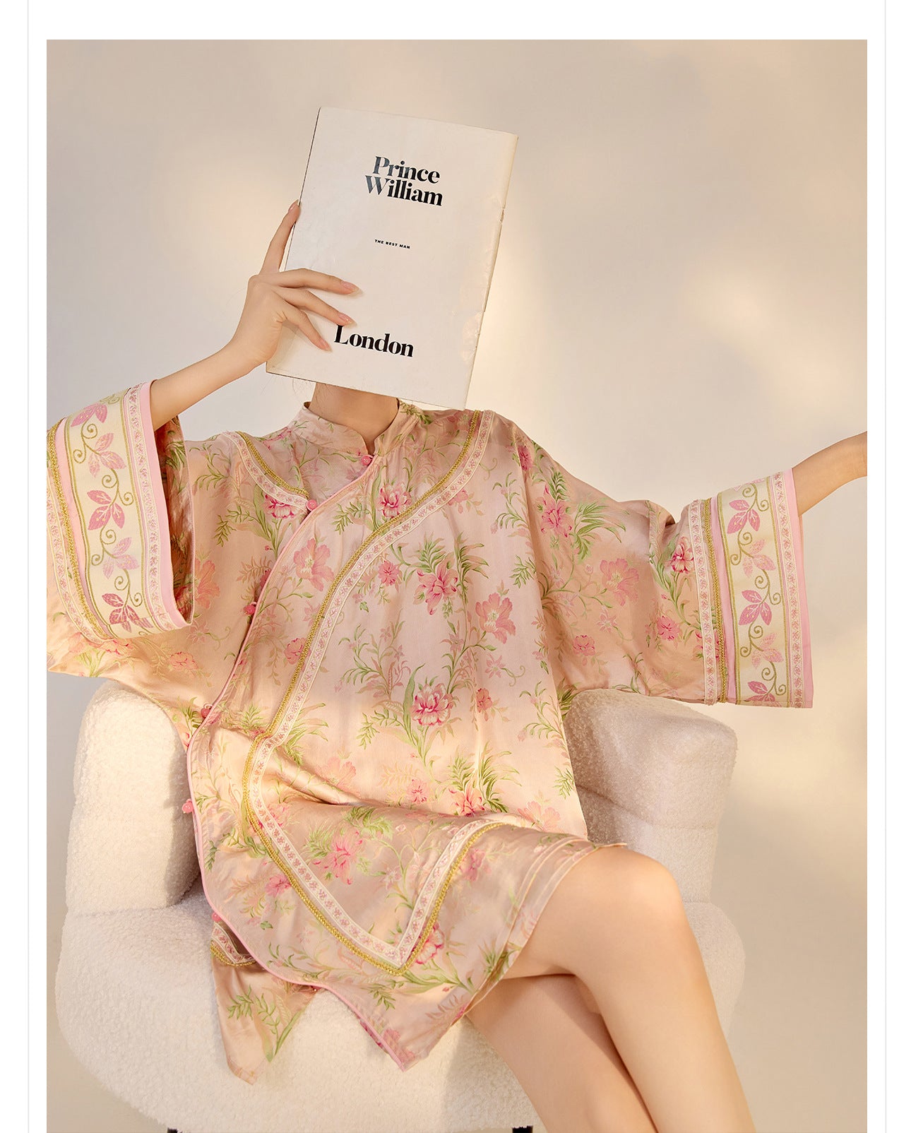 2026 Summer New Chinese Style Printed Rayon Loose Elegant Blouse