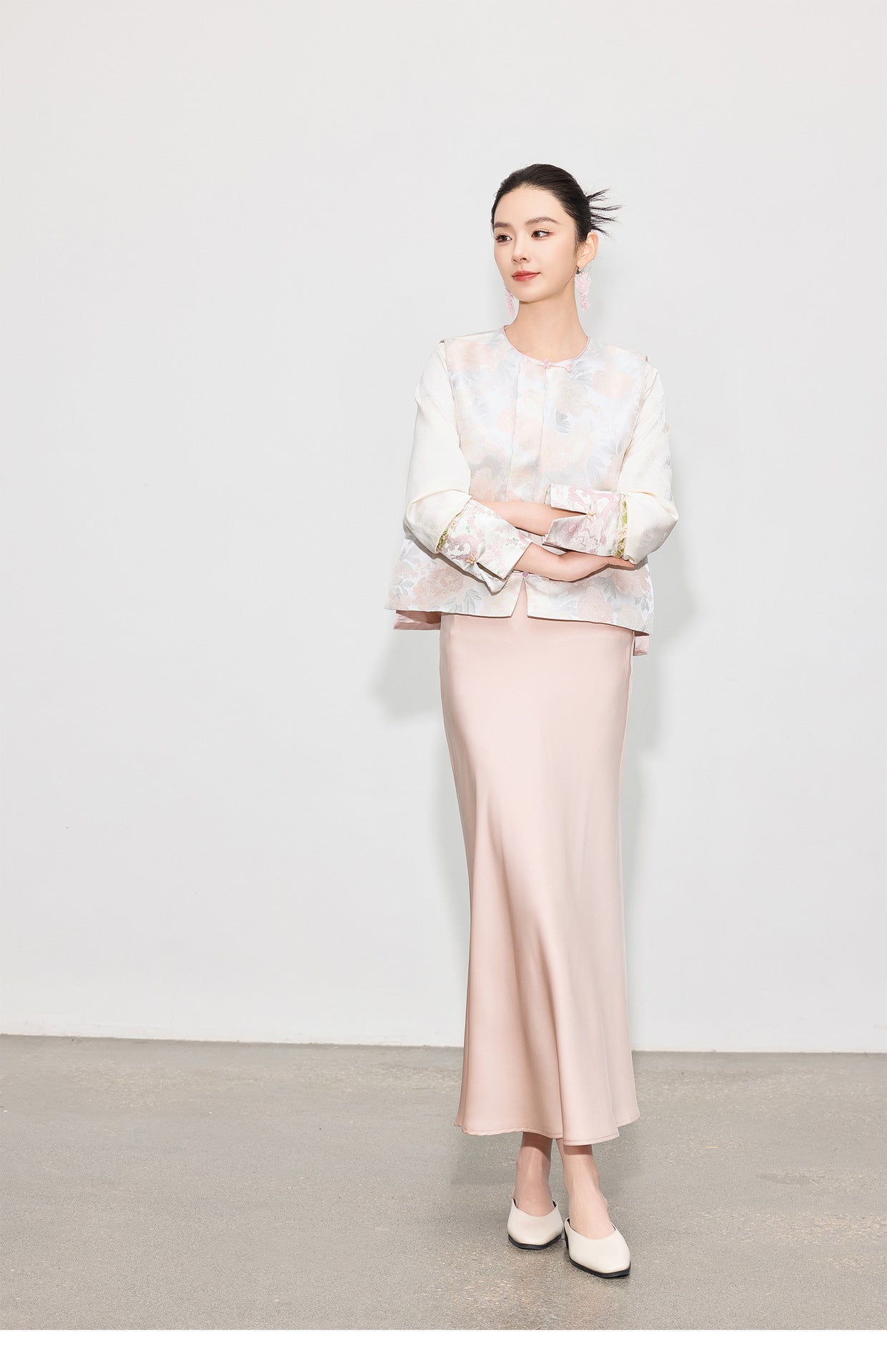 Light National Style Jacquard Vest Chinese Style