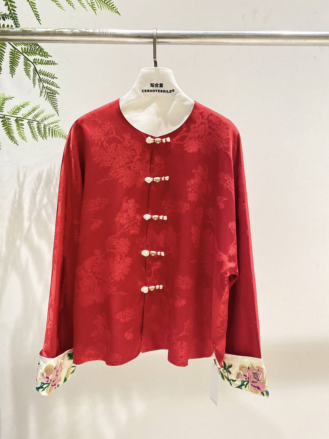 Stylish National Style Embroidered Top for Women