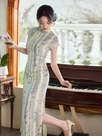 Artistic Chinese Qipao – Breathable Side Eight-Button Dress