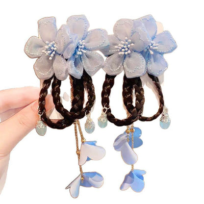 Children's Hair Clips Chinese Style Braid Tassel Hanfu Hair Accessories