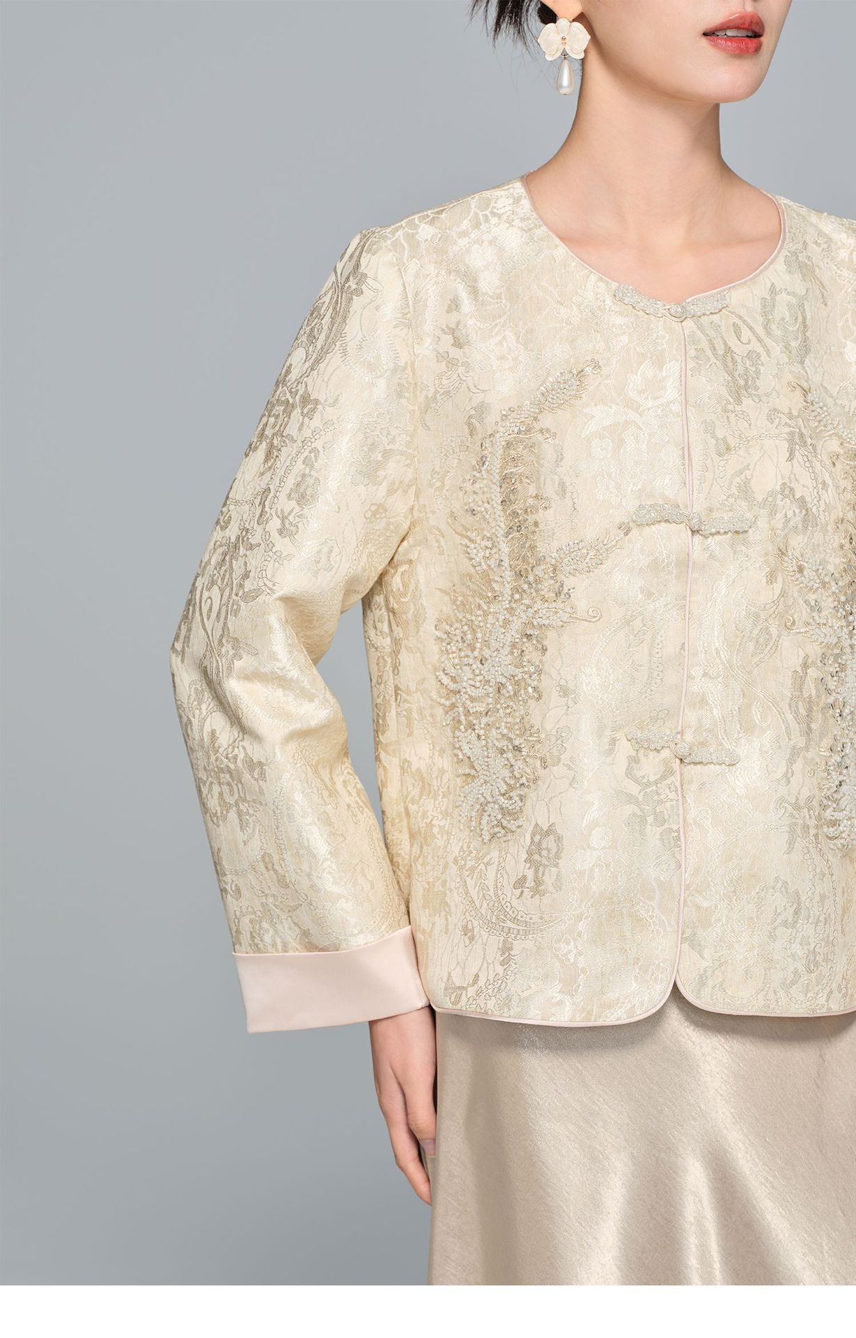 Stylish High-End Beaded Jacket