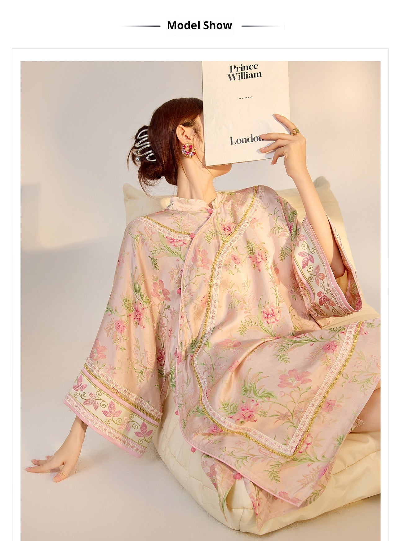 2026 Summer New Chinese Style Printed Rayon Loose Elegant Blouse